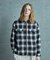 オンブレーチェックシャツブルゾン
