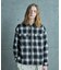 オンブレーチェックシャツブルゾン
