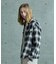 オンブレーチェックシャツブルゾン