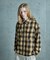 オンブレーチェックシャツブルゾン