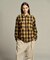 オンブレーチェックシャツブルゾン