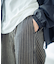 ストレッチヒッコリーワンタックワイドテーパードパンツ