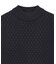 ニットコンビ モックネック長袖Tシャツ