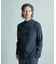 ニットコンビ モックネック長袖Tシャツ
