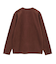 ニットコンビ フェイクスエード長袖Tシャツ