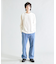 異素材コンビ ワッフルジャガードTee