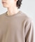 異素材コンビ ワッフルジャガードTee