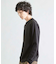 異素材コンビ ワッフルジャガードTee