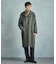 【50th Anniv . 中田 慎介】 COTTON TWILL x WOOL HOUND'S TOOTH REVERSIBLE COAT