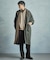 【50th Anniv . 中田 慎介】 COTTON TWILL x WOOL HOUND'S TOOTH REVERSIBLE COAT