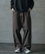 ヘビーカツラギバレルレッグワイドパンツ
