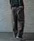 ヘビーカツラギバレルレッグワイドパンツ
