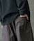 ヘビーカツラギバレルレッグワイドパンツ