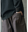 ヘビーカツラギバレルレッグワイドパンツ