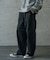 ヘビーカツラギバレルレッグワイドパンツ