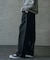 ヘビーカツラギバレルレッグワイドパンツ