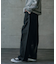 ヘビーカツラギバレルレッグワイドパンツ