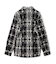 【Wax London/ワックスロンドン】Whiting バスケット織チェック柄シャツジャケット