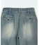 セミワイドデニムタックパンツ