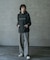 12ozスラブデニム5ポケットワイドストレートパンツ