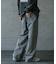 12ozスラブデニム5ポケットワイドストレートパンツ