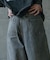 12ozスラブデニム5ポケットワイドストレートパンツ
