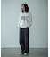 12ozスラブデニム5ポケットワイドストレートパンツ