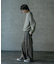12ozスラブデニム5ポケットワイドストレートパンツ