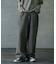 12ozスラブデニム5ポケットワイドストレートパンツ
