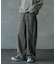 12ozスラブデニム5ポケットワイドストレートパンツ
