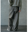 12ozスラブデニム5ポケットワイドストレートパンツ