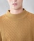 【ウォッシャブル素材】モックネックハイゲージ ウール混ニット