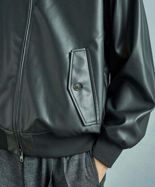 BARACUTA/バラクータ】別注フェイクレザーG9ハリントンジャケット