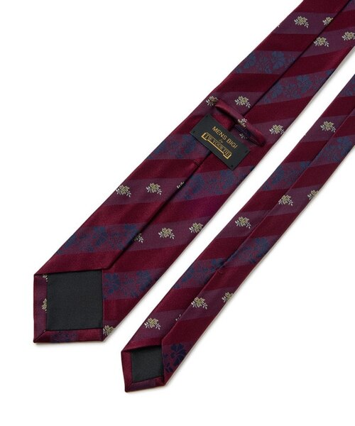 TIE YOUR TIE /タイユアタイ】フローラルシャドーストライプ柄ネクタイ