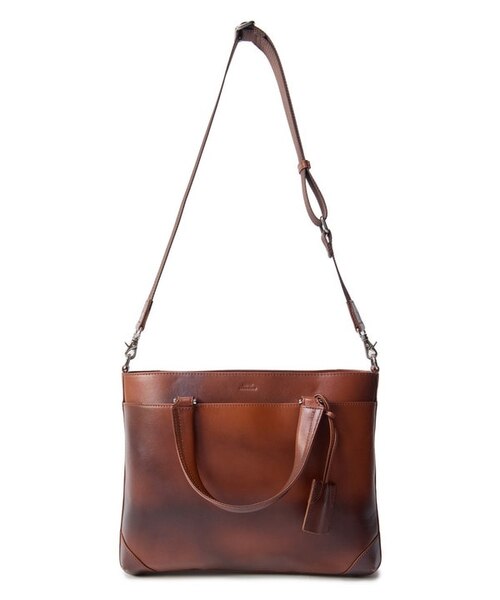 SEEKER/シーカー】別注 ムラレザー2WAYブリーフケース｜メンズビギの