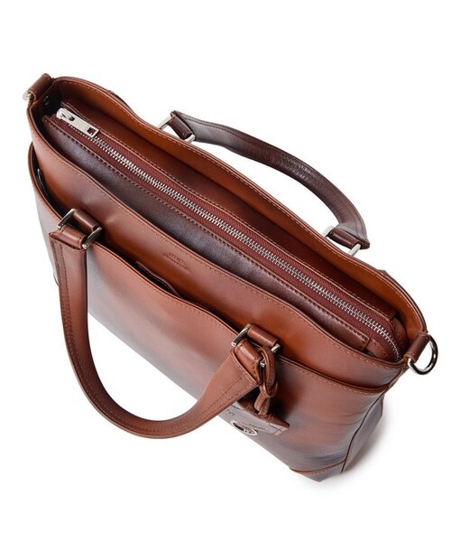 SEEKER/シーカー】別注 ムラレザー2WAYブリーフケース｜メンズビギの