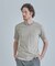 【ACTIVE TAILOR/アクティブテイラー】シルケットスムースクルーネックTシャツ＜接触冷感 / UVカット＞