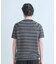 マルチカラーボーダー半袖ニットTシャツ