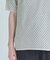 クルーネックバイアスメッシュニット半袖Tシャツ