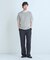 クルーネックバイアスメッシュニット半袖Tシャツ