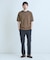 クルーネックバイアスメッシュニット半袖Tシャツ