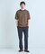 クルーネックバイアスメッシュニット半袖Tシャツ