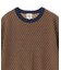 クルーネックバイアスメッシュニット半袖Tシャツ