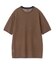 クルーネックバイアスメッシュニット半袖Tシャツ