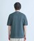 クルーネックバイアスメッシュニット半袖Tシャツ