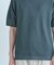クルーネックバイアスメッシュニット半袖Tシャツ
