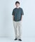 クルーネックバイアスメッシュニット半袖Tシャツ