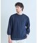 変形アーガイルシアーニット7分袖Tシャツ