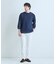 変形アーガイルシアーニット7分袖Tシャツ