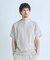 フェイクレイヤードキーネック半袖Tシャツ
